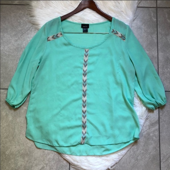 Rue21 Tops - Rue21 Aqua top. Size XL